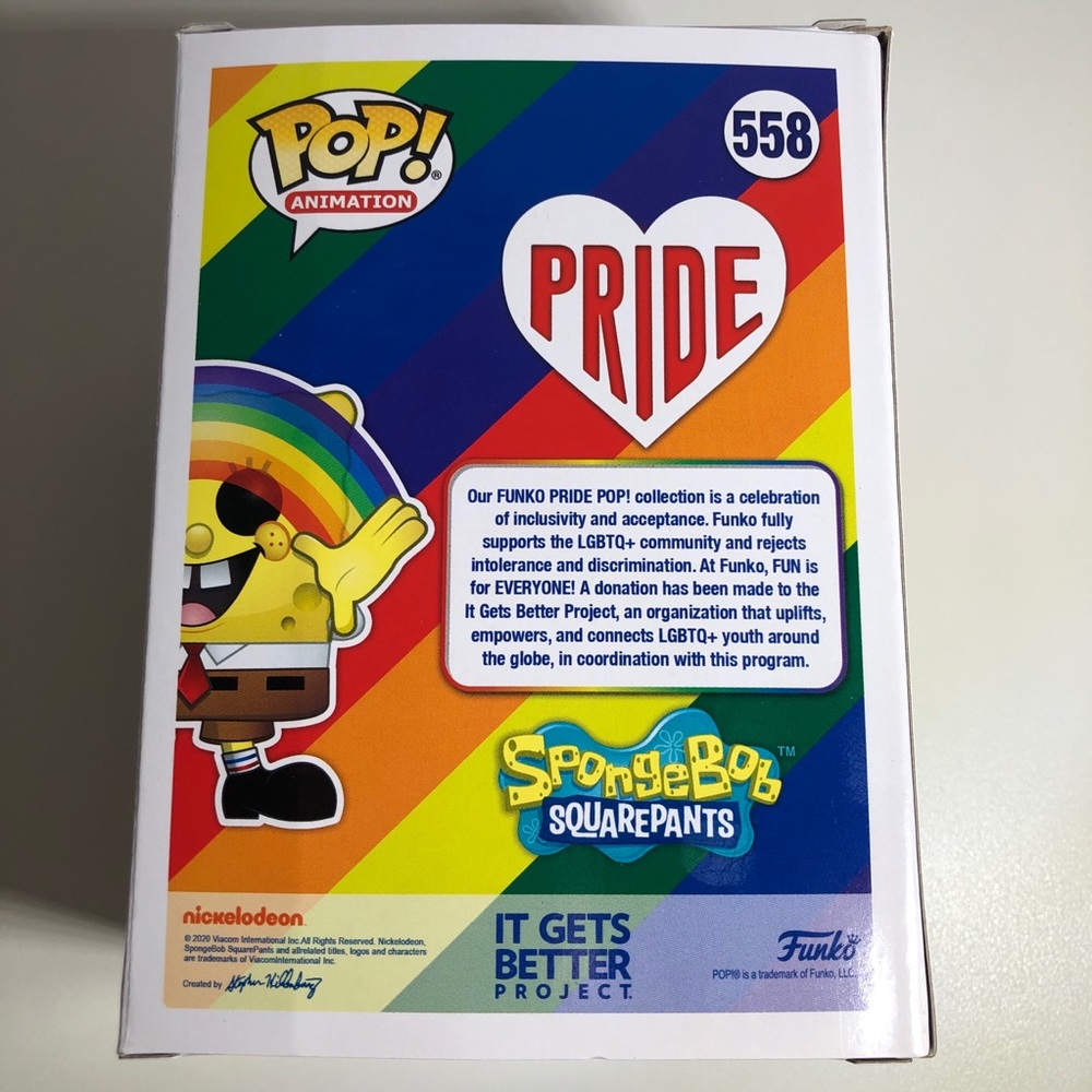 ‼️PRICE DROP‼️ 🎉Host Pick 4/14🎉Funko POP! Animation PRIDE Spongebob Squarepants - Picture 7 of 7